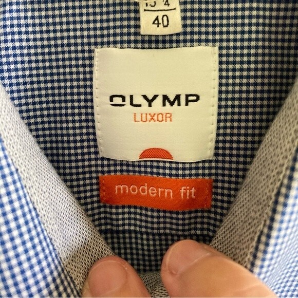 Olymp Luxor Men’s Short sleeve button down size 40. NWOT. - Picture 6 of 10